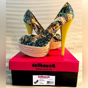 Dollhouse Savanah High Heels Open Toes Shoes